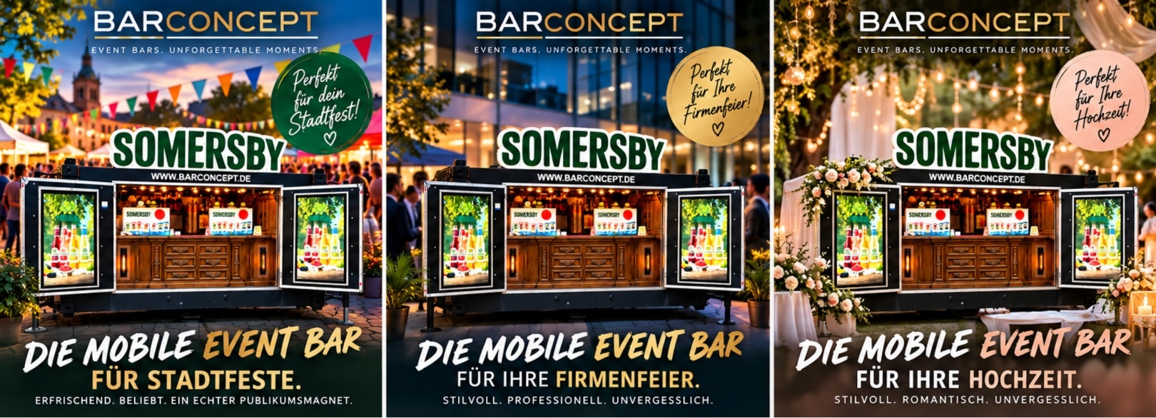 BARCONCEPT - Mobile Event Bar - Einsatzmöglichkeiten